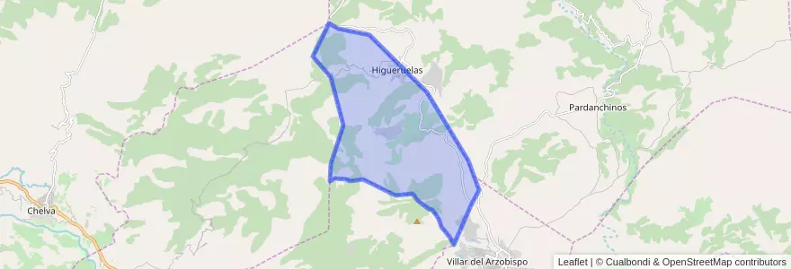 Mapa de ubicacion de Higueruelas.