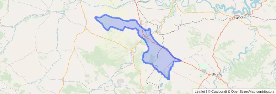 Mapa de ubicacion de Híjar.