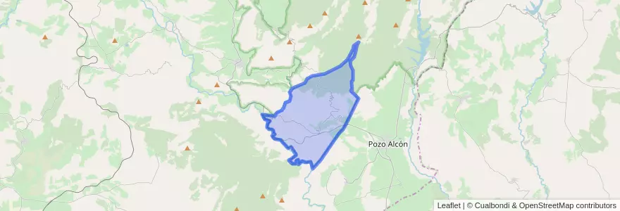 Mapa de ubicacion de Hinojares.