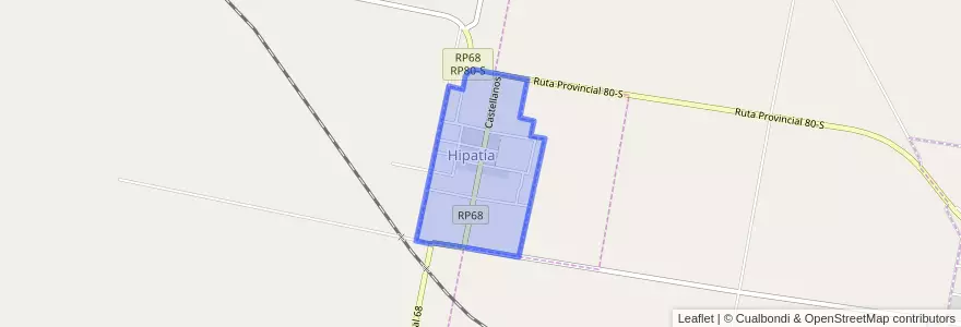 Mapa de ubicacion de Hipatía.