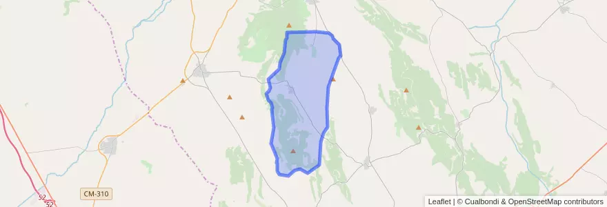 Mapa de ubicacion de Hontanaya.