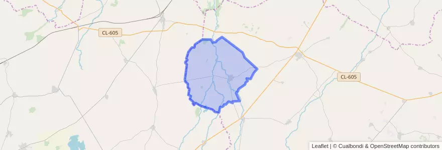 Mapa de ubicacion de Horcajo de las Torres.