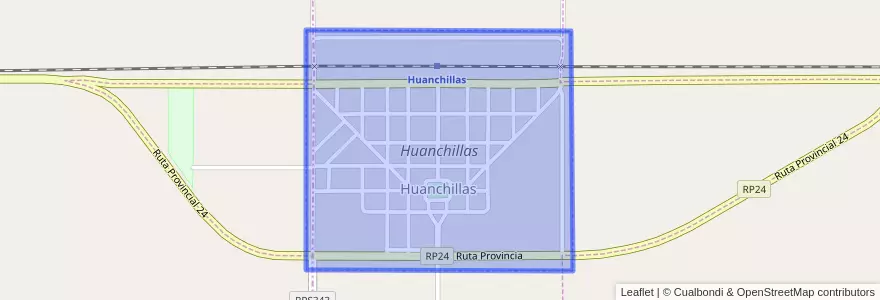 Mapa de ubicacion de Huanchillas.