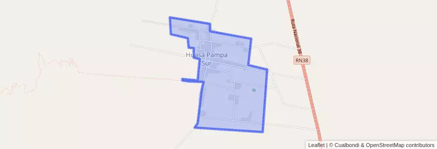 Mapa de ubicacion de Huasa Pampa Sur.
