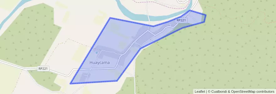 Mapa de ubicacion de Huaycama.
