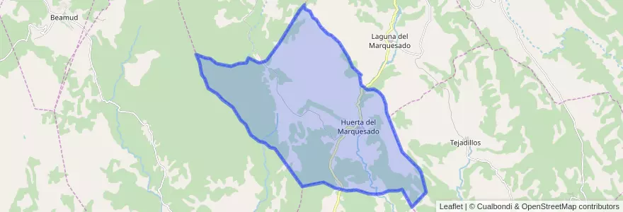 Mapa de ubicacion de Huerta del Marquesado.