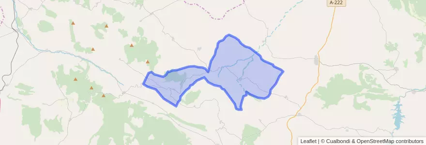 Mapa de ubicacion de Huesa del Común.