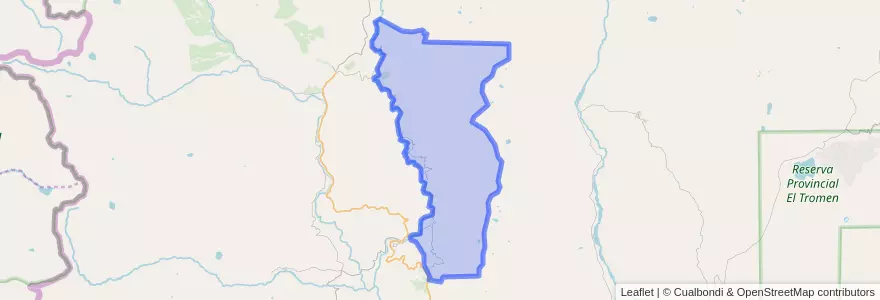 Mapa de ubicacion de Huinganco.