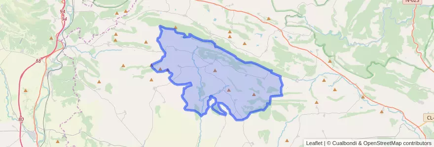 Mapa de ubicacion de Humada.