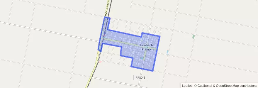 Mapa de ubicacion de Humberto Primo.