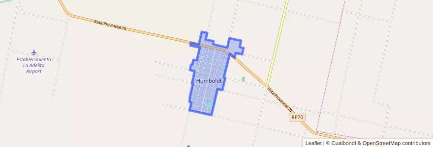 Mapa de ubicacion de Humboldt.