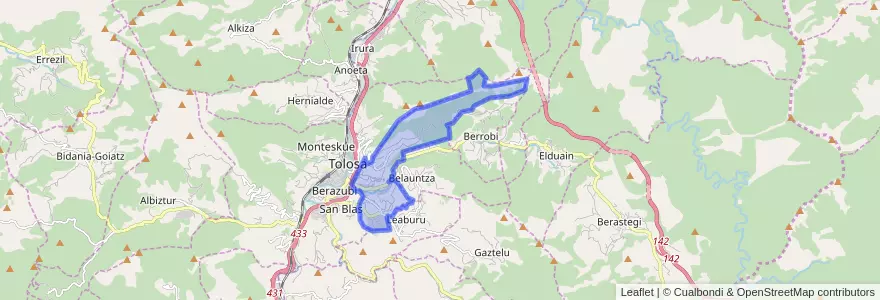 Mapa de ubicacion de Ibarra.