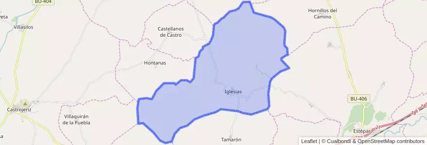 Mapa de ubicacion de Iglesias.
