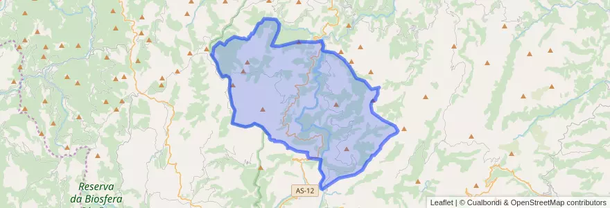 Mapa de ubicacion de Illano.