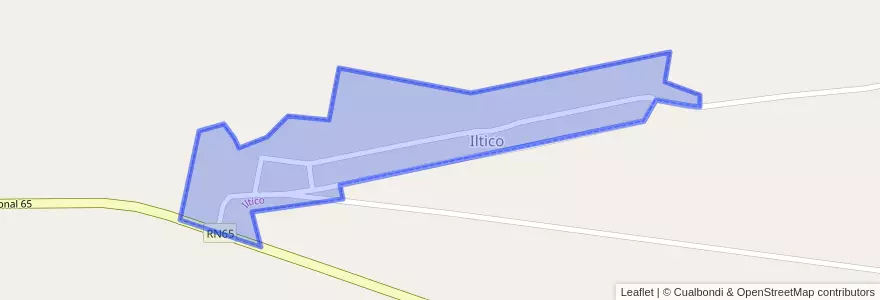 Mapa de ubicacion de Iltico.