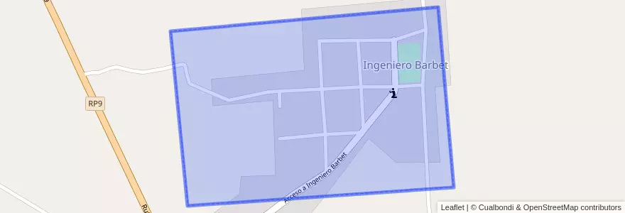 Mapa de ubicacion de Ingeniero Barbet.