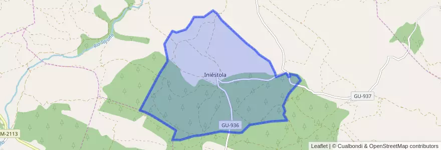 Mapa de ubicacion de Iniéstola.