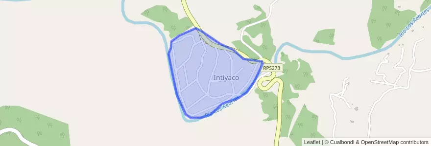 Mapa de ubicacion de Intiyaco.