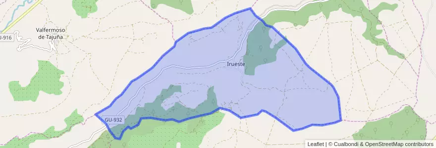 Mapa de ubicacion de Irueste.