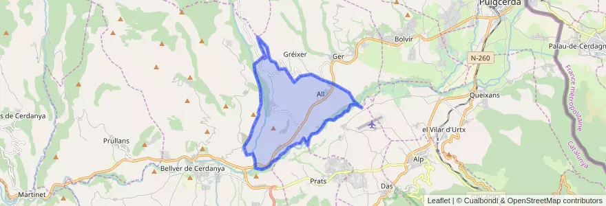 Mapa de ubicacion de Isòvol.