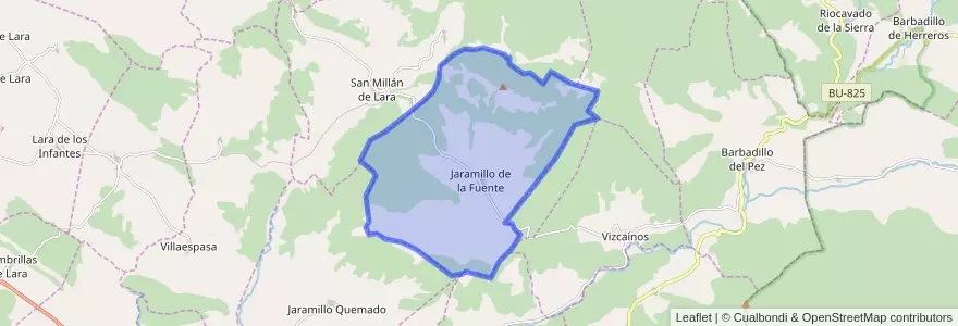 Mapa de ubicacion de Jaramillo de la Fuente.