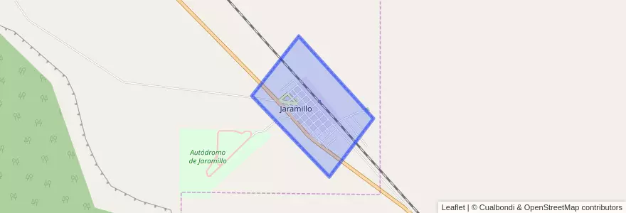 Mapa de ubicacion de Jaramillo.