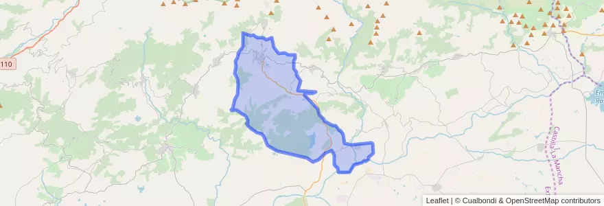 Mapa de ubicacion de Jarandilla de la Vera.