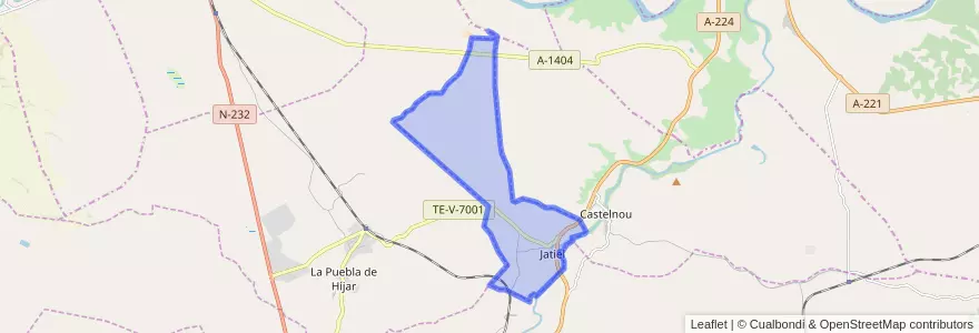Mapa de ubicacion de Jatiel.