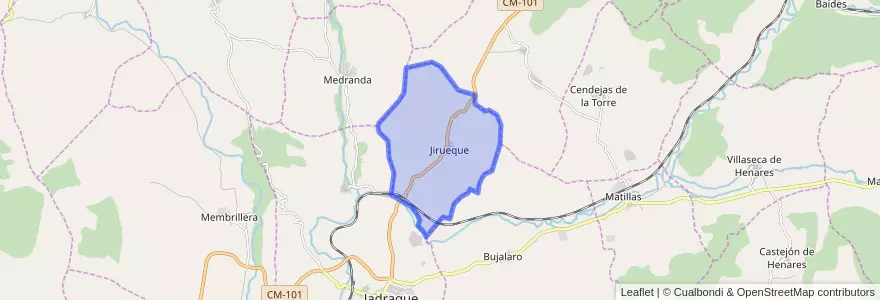 Mapa de ubicacion de Jirueque.