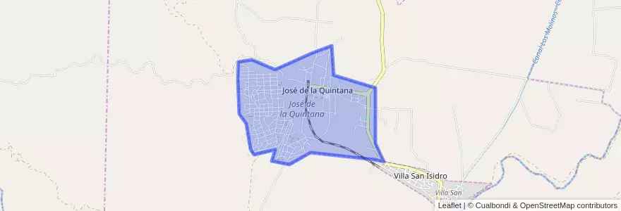 Mapa de ubicacion de José de la Quintana.