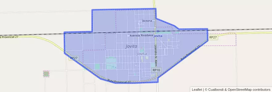 Mapa de ubicacion de Jovita.
