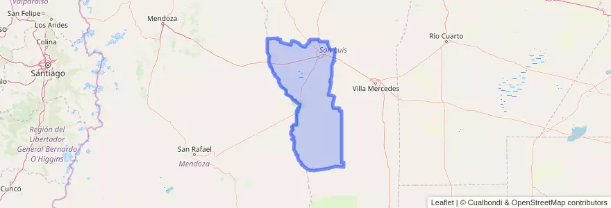 Mapa de ubicacion de Juan Martín de Pueyrredón.
