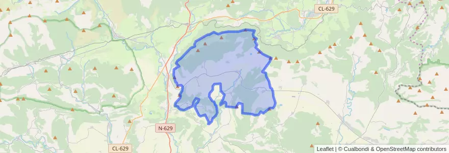 Mapa de ubicacion de Junta de Traslaloma.