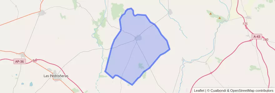 Mapa de ubicacion de La Alberca de Záncara.
