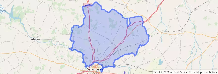 Mapa de ubicacion de La Armuña.