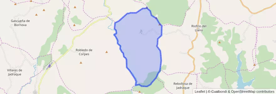 Mapa de ubicacion de La Bodera.