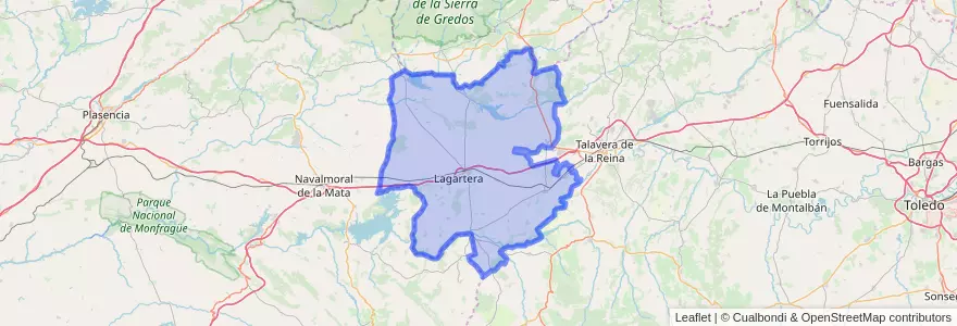 Mapa de ubicacion de Campana de Oropesa.