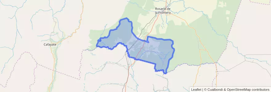Mapa de ubicacion de La Candelaria.