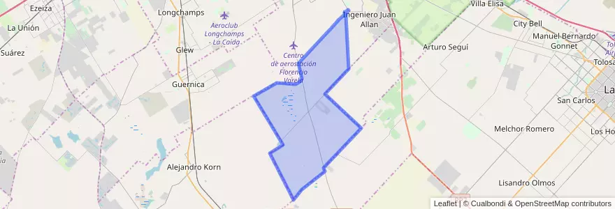 Mapa de ubicacion de La Capilla.