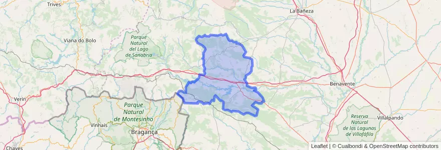 Mapa de ubicacion de La Carballeda.