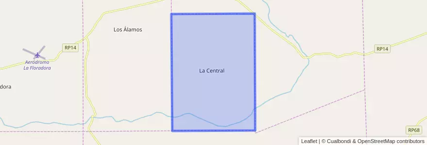 Mapa de ubicacion de La Central.