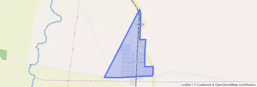 Mapa de ubicacion de La Clarita.