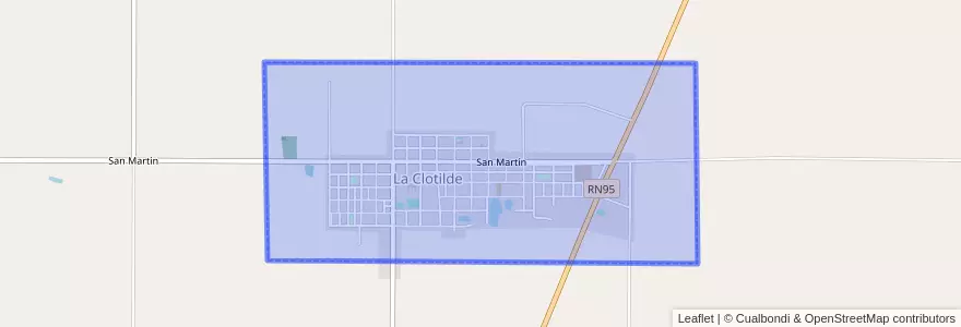 Mapa de ubicacion de La Clotilde.