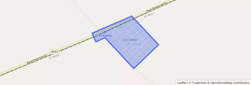 Mapa de ubicacion de La Colina.