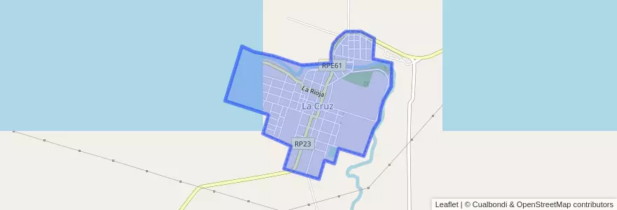 Mapa de ubicacion de La Cruz.