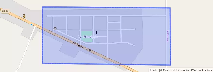 Mapa de ubicacion de La Eduvigis.