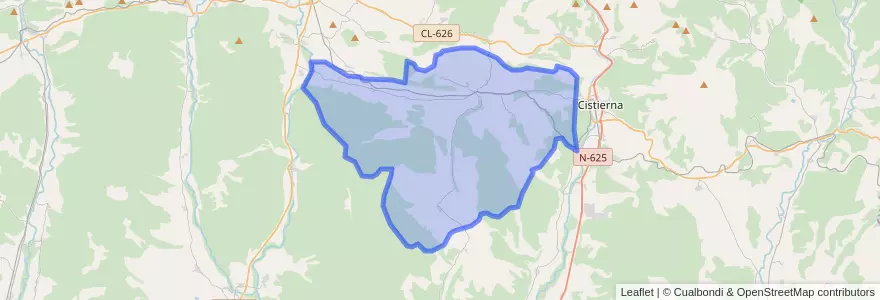 Mapa de ubicacion de La Ercina.