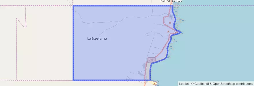 Mapa de ubicacion de La Esperanza.