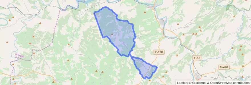 Mapa de ubicacion de la Fatarella.