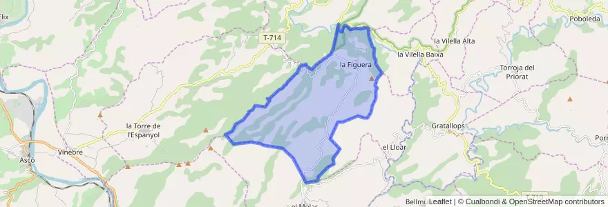 Mapa de ubicacion de la Figuera.
